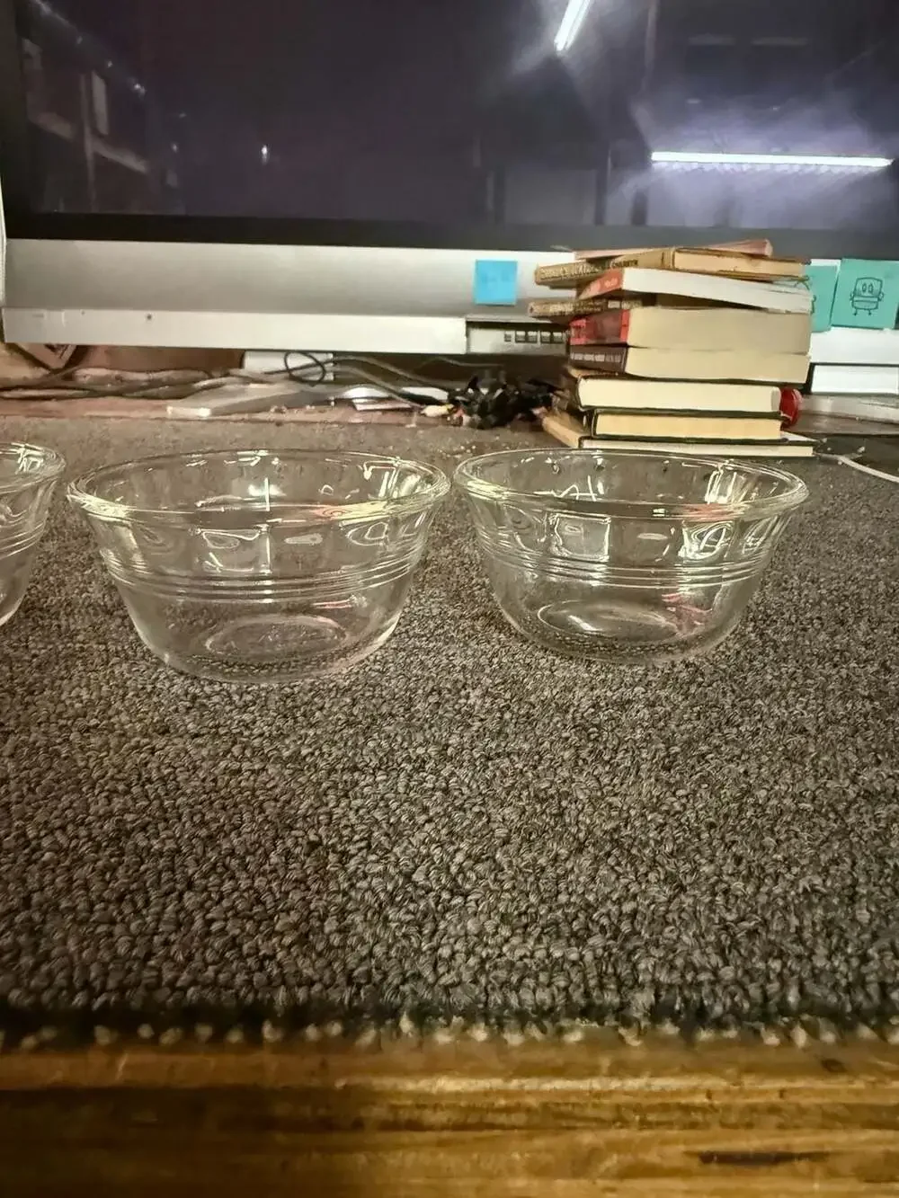 Pyrex Custard Cup Set of 4 Clear Glass 6 oz